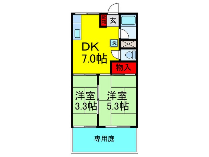 マンション香楽の物件間取画像