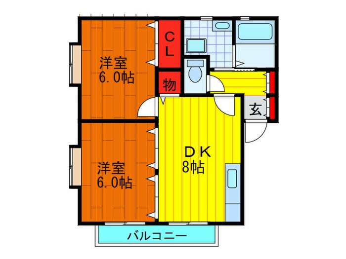 サニーハウス南の物件間取画像