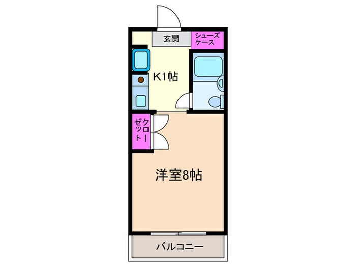 フラット平野南の物件間取画像