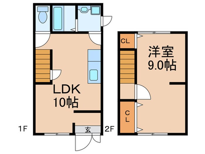 庄内幸町借家の物件間取画像