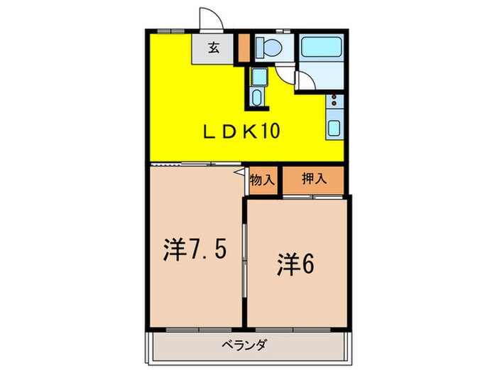 フォーラム夙川・殿山町の物件間取画像