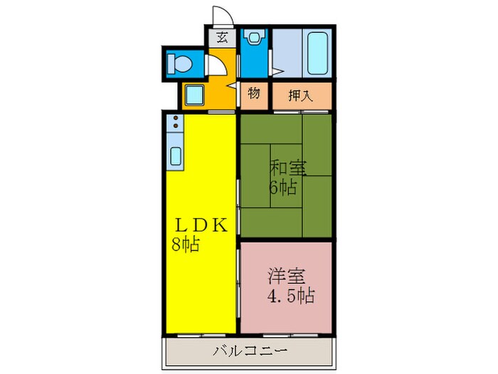 ウエンズ（ＷＥＮＳ）小路の物件間取画像