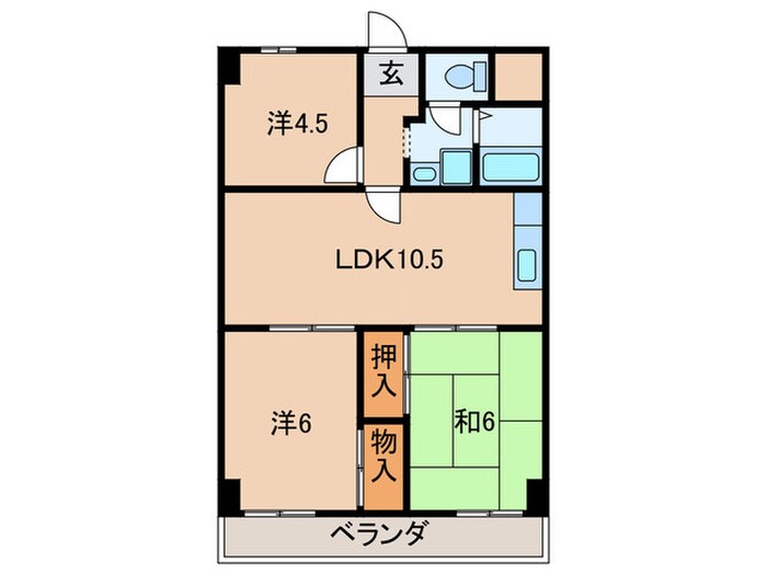 シティハイツ七松の物件間取画像