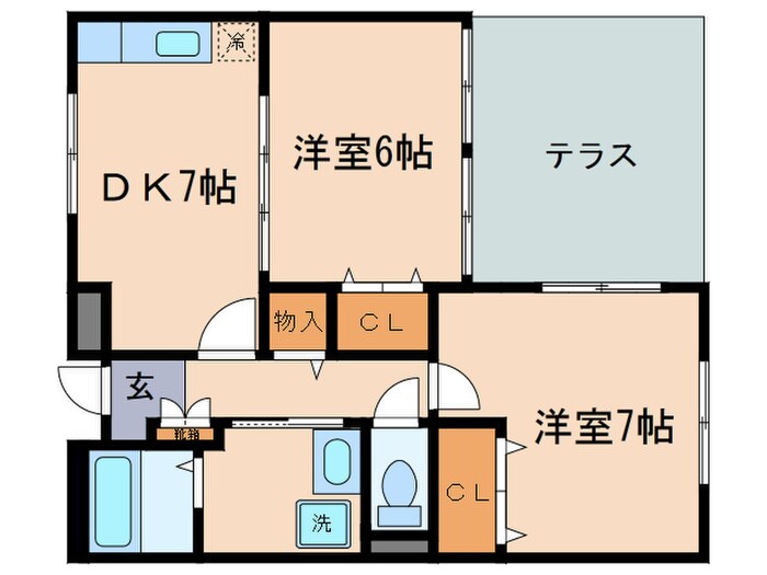 グランドアモ－レの物件間取画像