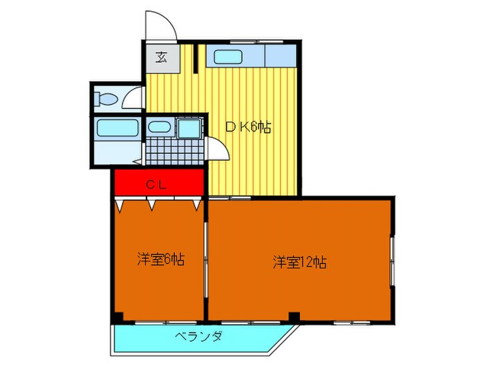 大下マンションの物件間取画像