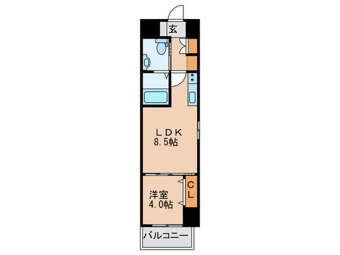 La CASA新北野の物件間取画像