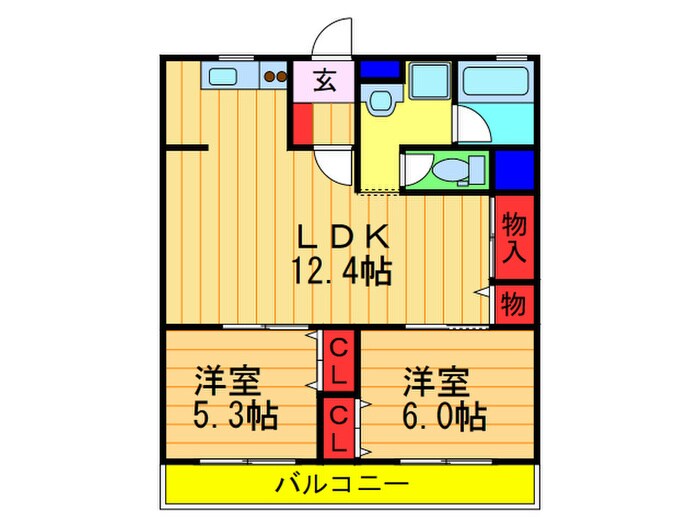 石垣ハイツの物件間取画像