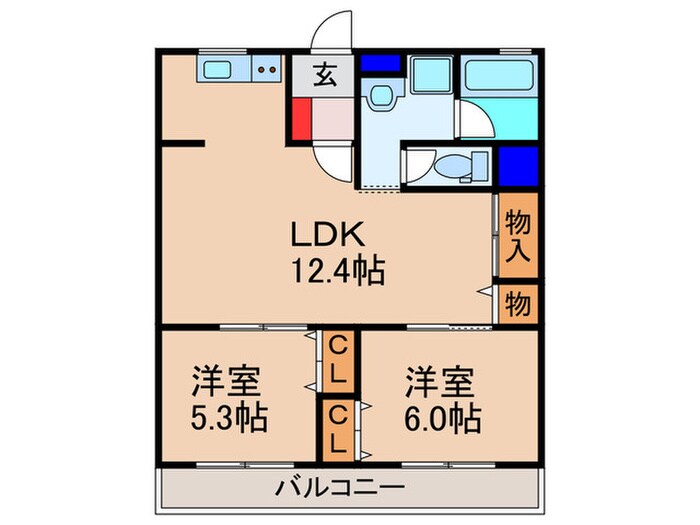 石垣ハイツの物件間取画像