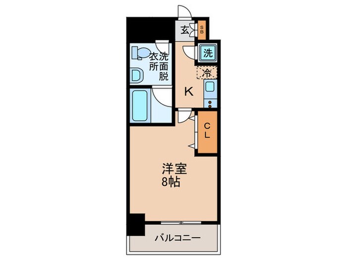 アプリーレ京町堀の物件間取画像