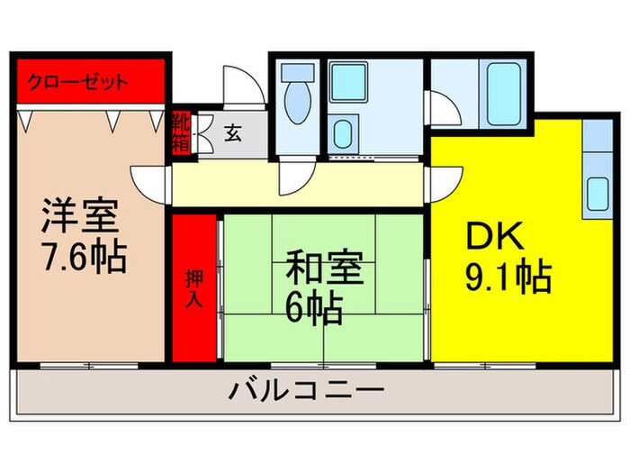 ヴィラアルデ－ルの物件間取画像