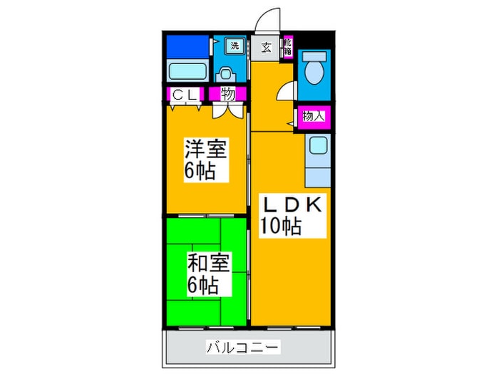 ウエストコ－ポ清水の物件間取画像