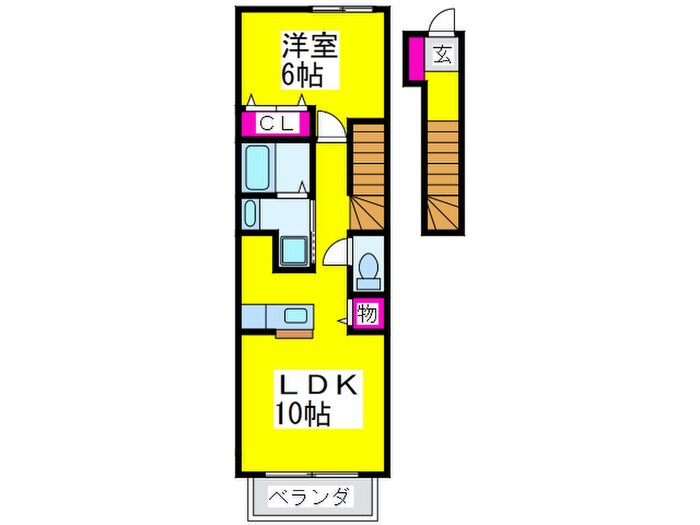 グリ－ンアンジュⅡの物件間取画像