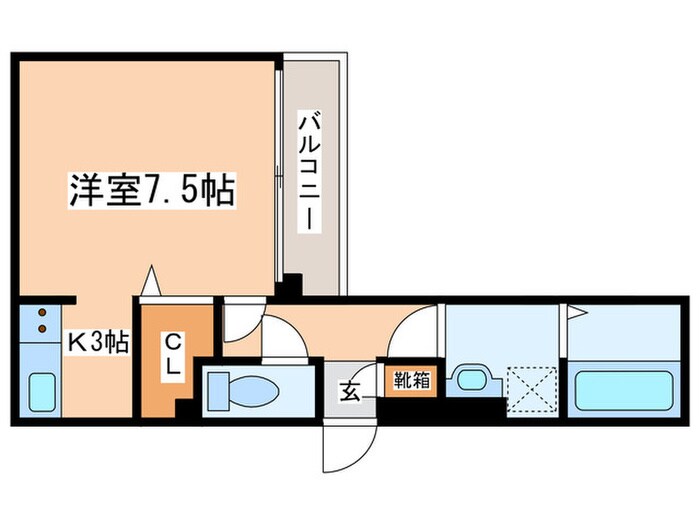 AVANZARE弁天の物件間取画像