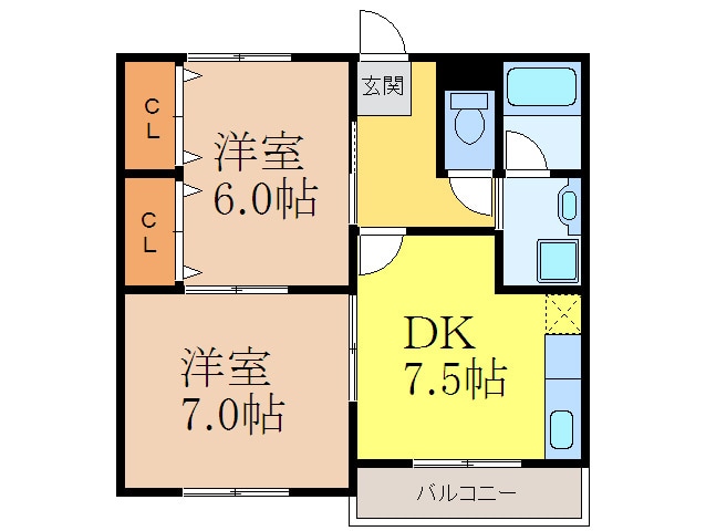 リブレ三光Ⅴの物件間取画像