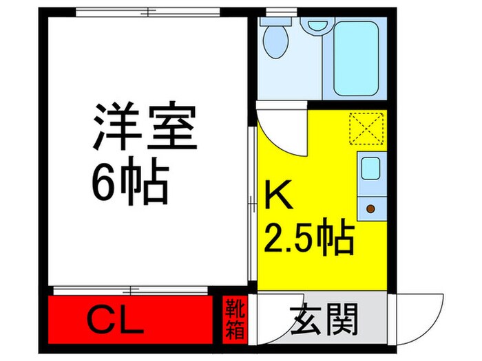 中通ハイツの物件間取画像