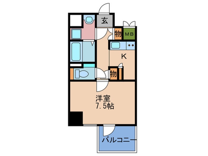 Fujiman北梅田の物件間取画像