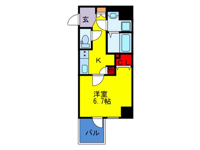 Fujiman北梅田の物件間取画像