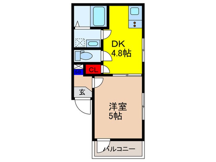 ＭＥＬＤＩＡ大蓮Ⅱの物件間取画像