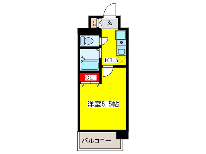 ｴｽﾘｰﾄﾞ京橋ｽﾃｰｼｮﾝﾌﾟﾗｻﾞ(604)の物件間取画像