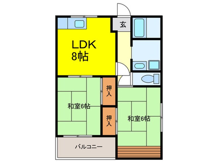 ハヤシコ－ポの物件間取画像