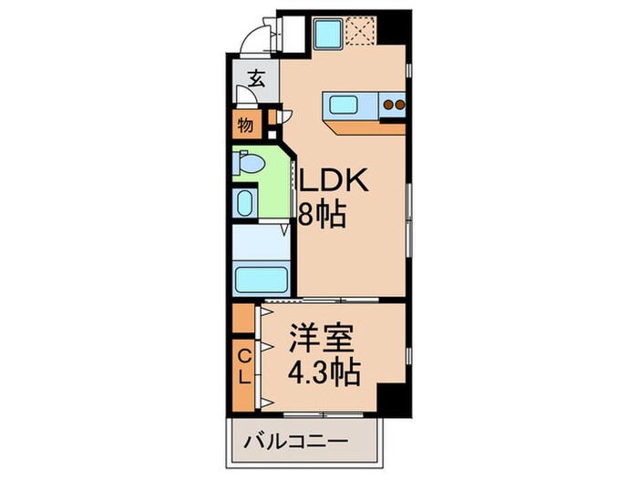 アドーラブル船場の物件間取画像