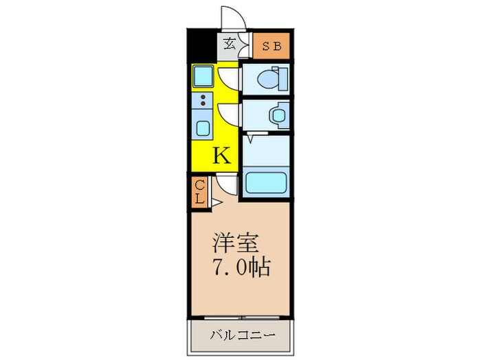 リッツ新大阪の物件間取画像