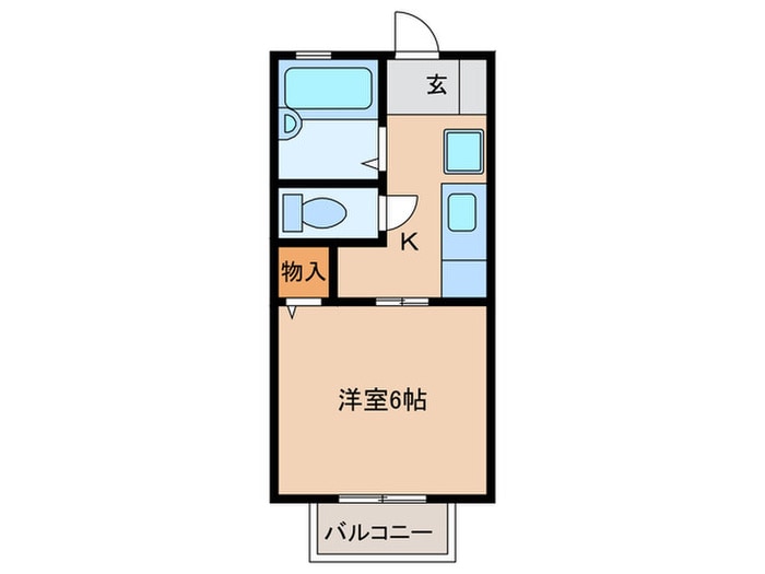 プラムハイツの物件間取画像