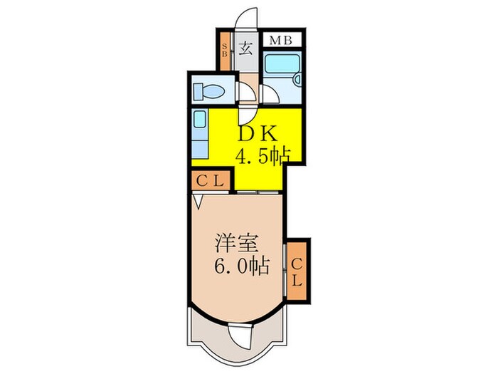 フォルム東三国の物件間取画像