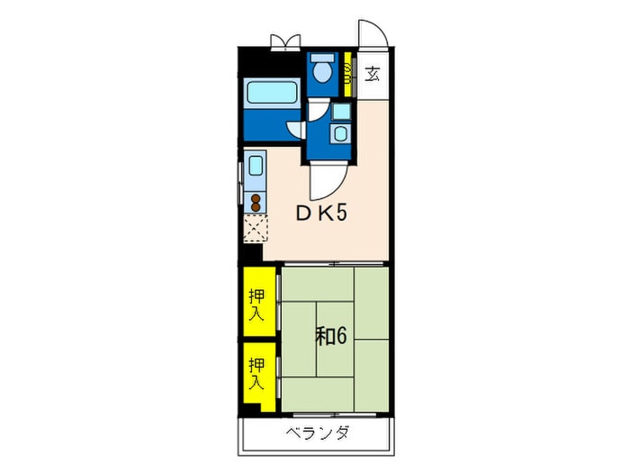 サンハイツ元町の物件間取画像