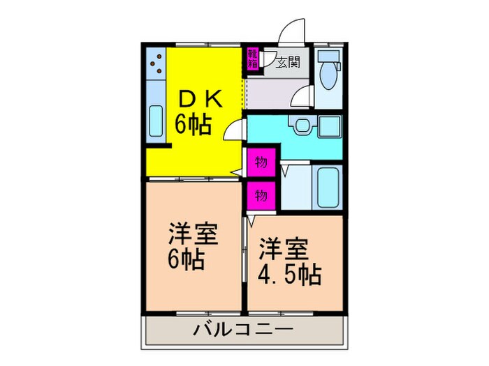 ハイツイレブン１号館の物件間取画像