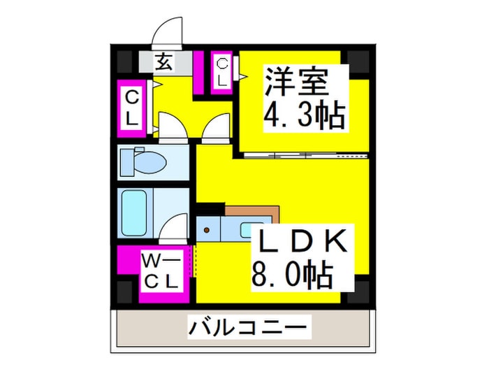 プロスピリティー堺東の物件間取画像