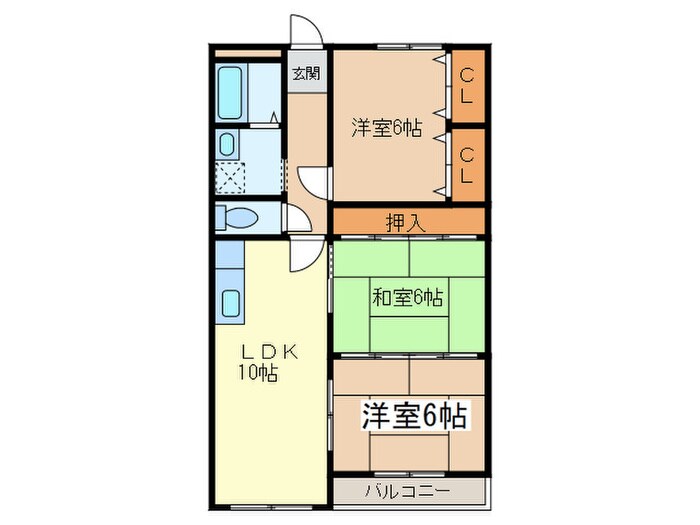 ヴィラロイヤル二色の浜の物件間取画像
