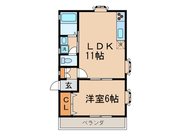 ファミールみもざの物件間取画像