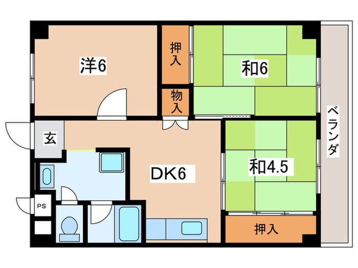 栄楽ハイツの物件間取画像