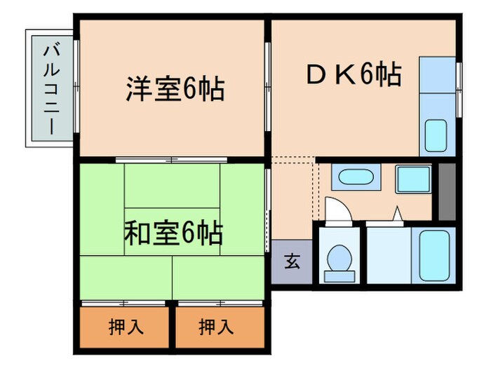 ソファレ藤の物件間取画像