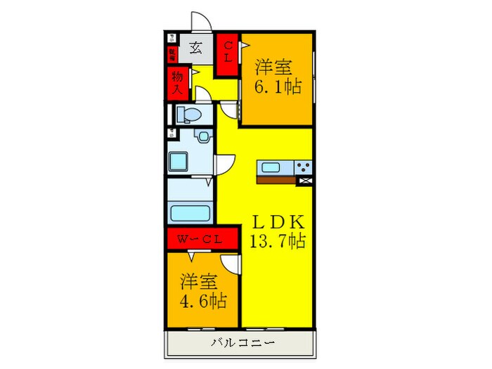 NUKATA COLN VERDEの物件間取画像