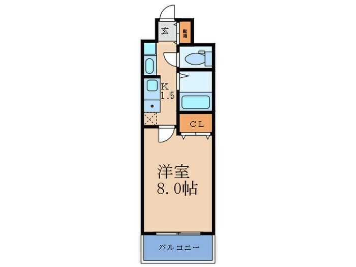 新梅田プライムの物件間取画像