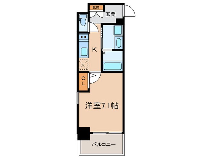 エストゥルース京都(201)の物件間取画像