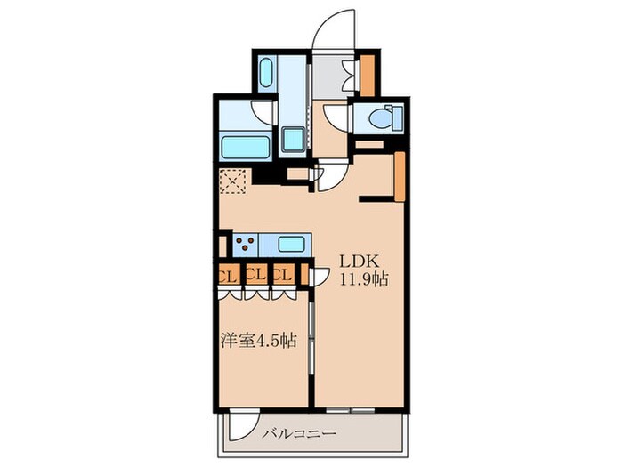 ｻﾞ･ﾊﾟｰｸﾊﾋﾞｵ都島ﾌﾛﾝﾄの物件間取画像