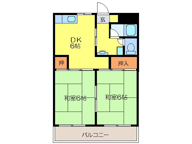 北邑ビルの物件間取画像