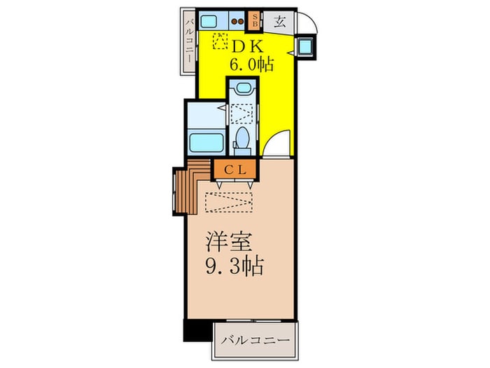 プルメリア新大阪の物件間取画像