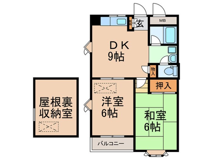 メゾン山口Ⅱの物件間取画像