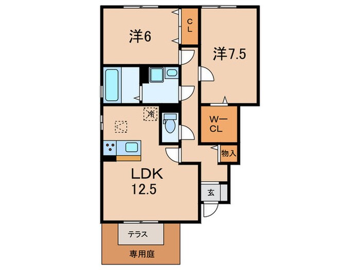 ガルウィング　ヒルズの物件間取画像