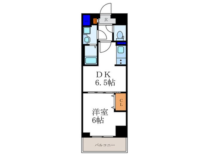 ﾍﾞﾗｼﾞｵ京都西大路ｳｴｽﾄ（305）の物件間取画像