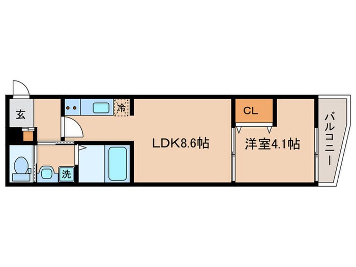 ALEGRIA大津の物件間取画像