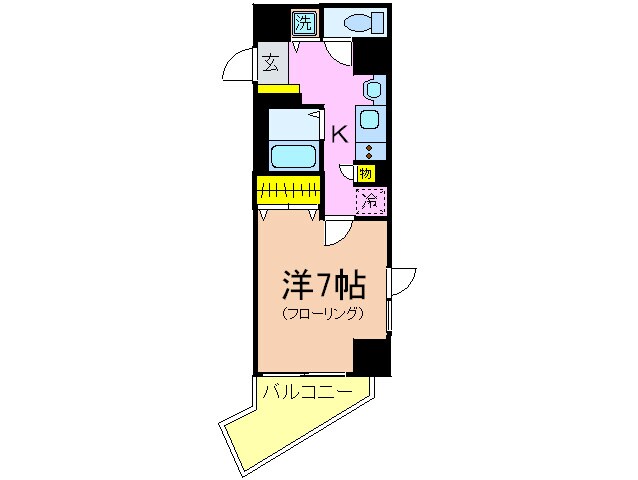 ﾌﾟﾚｻﾝｽ神戸駅前グランツ（509）の物件間取画像