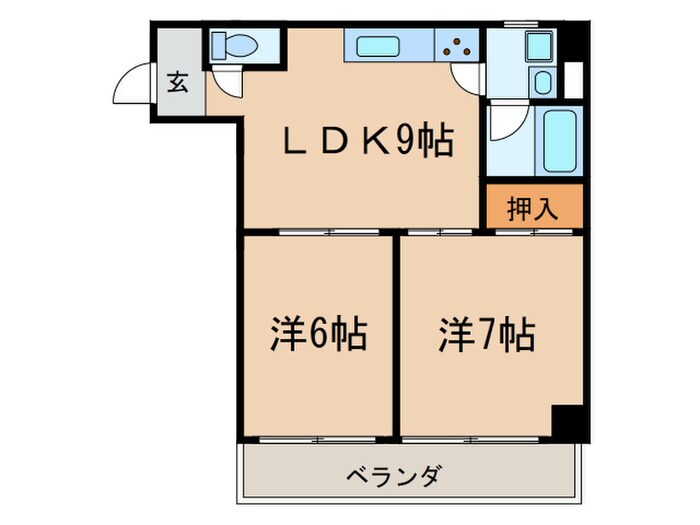 観タワ－ハウスの物件間取画像