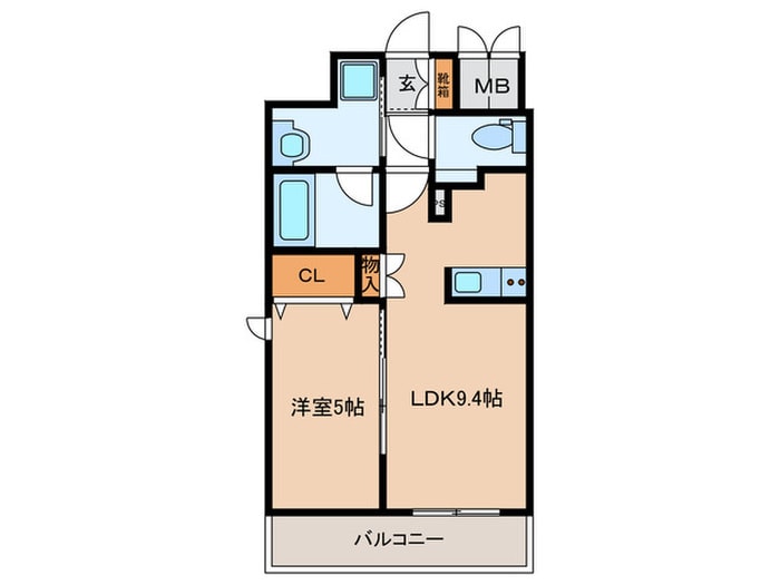 プレサンス昭和通ESRISE(601)の物件間取画像