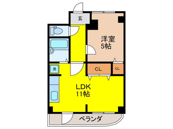 アユミハイツの物件間取画像