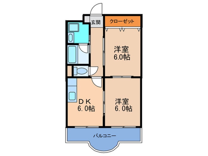 サンプラザ北の物件間取画像